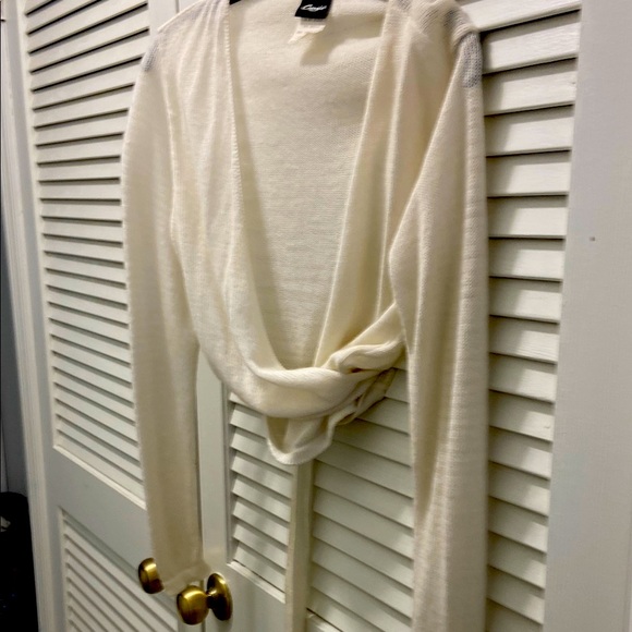 Capezio Sweaters - Cream Knit Wrap Cardigan dance